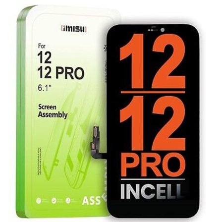 imisu skjerm for iPhone 12/12 pro svart