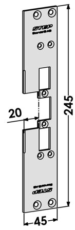 STEP ST6559 Stolpe til STEP 60 Silent 20 mm, Alarm & sikkerhet