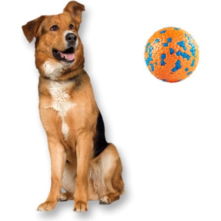 Dotpet Hundelegetøj Bolde / Stærk Hunde Ring Legetøj, Hunde Bolde Legetøj til Alle Aggressive Tyggere, Tandrensning/Holdbar Hoppebold til Hunde