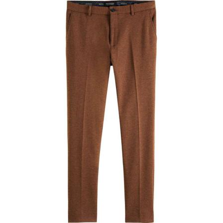 Scotch & Soda, Knitted super slim-fit chino Bruin, Heren, Maat:W33 L32