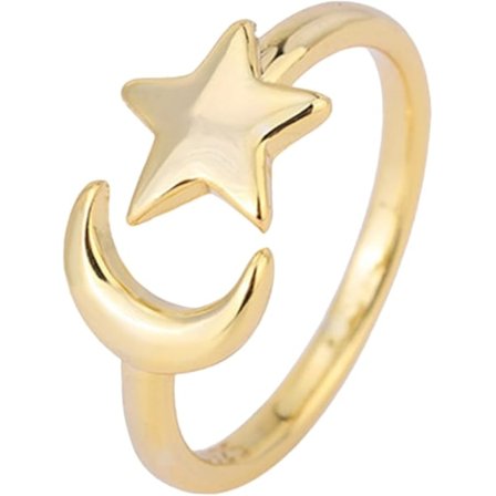 Stjerne Knuckle Ring Piger Ring Stjerne Ring Stjerne Ring Hypoallergeniske Ringe Kvinder Statement Ring Åben Ring