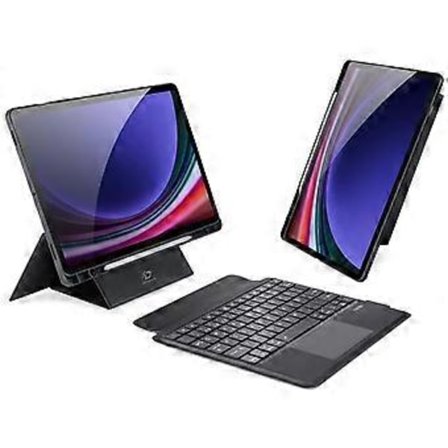 DUX DUCIS DK-serie Kompatibel med Samsung Galaxy Tab S10 FE / S9 FE / S9 Tsjekkisk Tastatur Bluetooth-kompatibelt Tastatur med Lær