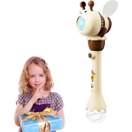 Elektrisk Sæbeboblemaskine med Bi-design - Sæbebobleblæser | Sæbeboblemaskine med Lys |