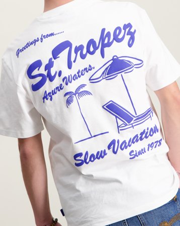 Kids ONLY OSJMILO SKETCH LIFE RLX COAST SS JRS Hvid T-shirts Dreng - Kids Brand Store