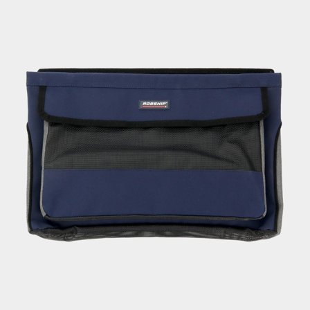 Sac à drisses Robship Rope Bag Navyline Large, acrylique protégé UV, 48 x 32 x 10 cm, bleu marine + bouchons de fixation