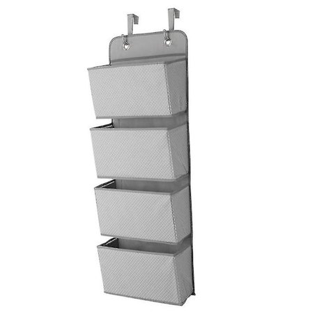 Hängande Förvaringsväska Organizer Multifunktionell Garderob 4 Fack Förvaringsväska Grå