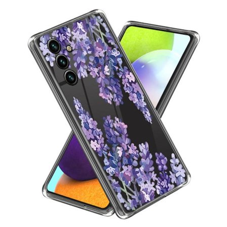 Deco Samsung Galaxy A54 Suojakotelo - Violetti Puu