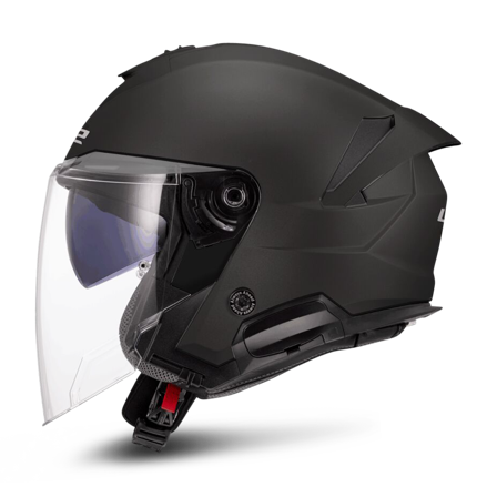 LS2 OF618 Verso II Open Face Helmet Black M