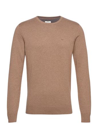 Basic Crew N Neulepaita Pyöreä Kaula-aukko Ruskea Tom Tailor