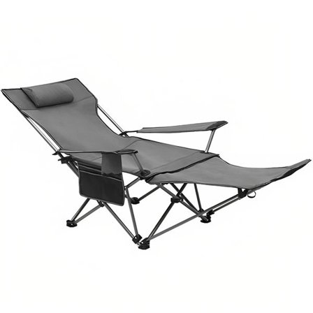 Fällbar Strandstol med fotstöd