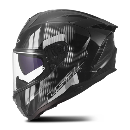 Kask Integralny LS2 FF817 Challenger II Nitro Czarny/Szary L