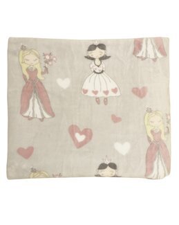 Fleecepläd Prinsessa 130x150 cm Grå - Redlunds