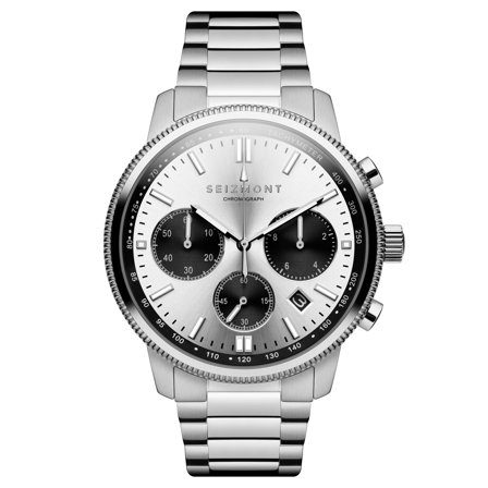 Chronum | Montre chronographe en acier inoxydable argenté pour hommes - Montres bracelet