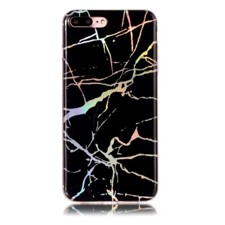 Svart Marmorskal För Iphone 7 / 8 Plus Svart