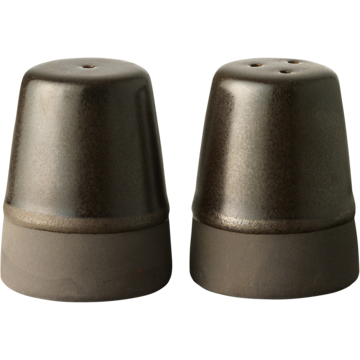 Salt/Peppar Raw Metallic Brown