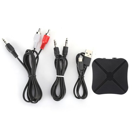 2 i 1 Trådløs Bluetooth 5.0 Audio Transmitter Receiver HIFI Musik Adapter RCA Forsyninger