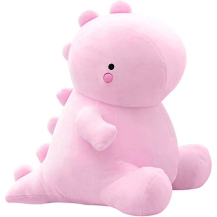 Sød Dinosaur Plyslegetøj, Fed Dinosaur Fyldte Dyr Dukker, Blød Plys Dino Plushie, Fødselsdagsgaver Pink 12 Tommer