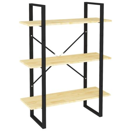 Vidaxl Bokhylla 3 Hyllplan 80x30x105 Cm Massiv Furu Brun