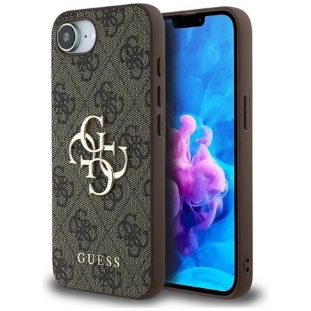 Guess 4G Big Logo Fodral för iPhone 16e - Brun