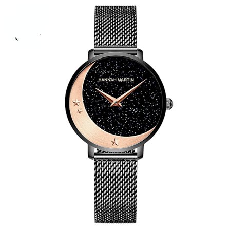 Movement Stjärnhimmel Klocka Dam Klocka i Rostfritt Stål