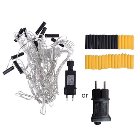 EU-stik 10-i-1 AA AAA batterieliminator Erstat 2x 3x AA AAA batterier Strømadapter til radio elektrisk legetøj LED-lys