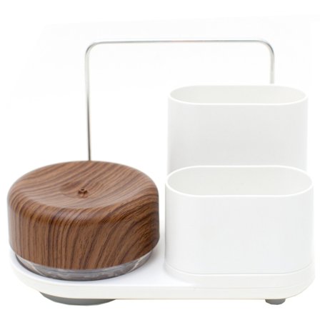 Bosign Diskmedelspump och förvaringsställ, vit/trä | Fler produkter > Städning & Diskning > Diskset | Bagaren och Kocken