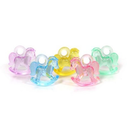 Dekoration gunghäst flera färger 16-pack - Baby Shower Dekoration - Kalaslagret.se