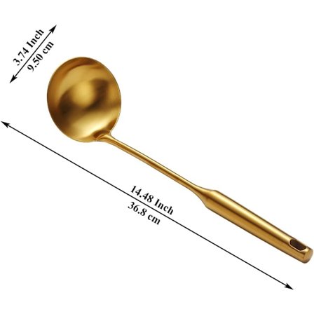 Suppeske i rustfrit stål, serveringsske, til restaurant og madlavning derhjemme, tåler opvaskemaskine