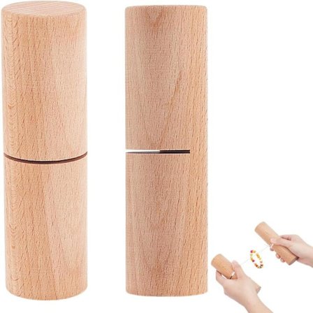 st Knot Tænger til Perler, Nøgleringe, Armbånd, Knudetætning, Træ Knot Tænger til Armbåndsfremstilling, DIY, 5,5 x 1,5