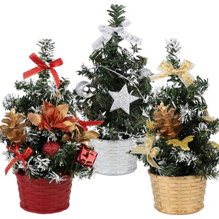 Pieniä minijoulukuusia 3 kpl:n pakkaus, keinotekoisia joulukuusia pöydälle, työpöydälle, koristeeksi