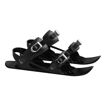 Mini snøskiskøyter - korte Snowblades unisex vintersport skiskøyter - nye barnemodeller (svart){TL}