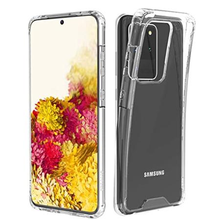 Skyddande Silikonskal - Samsung Galaxy S20 Ultra Transparent/genomskinlig