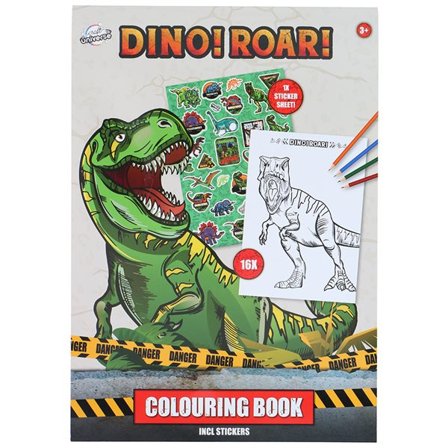 Dinosaurus värityskirja lapsille A4, luova ja hauska aktiviteetti