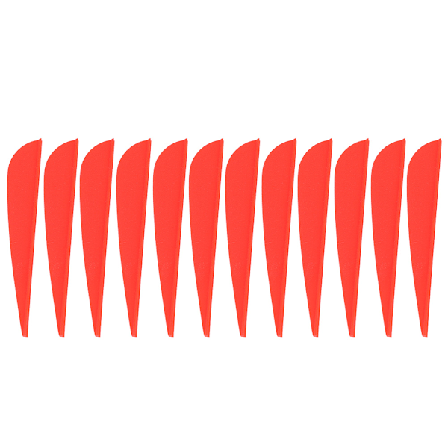 12 st 3 tum Fjädrar DIY Pilfjädrar Tillbehör för Bågskytte Jakt Skytte (Röd)