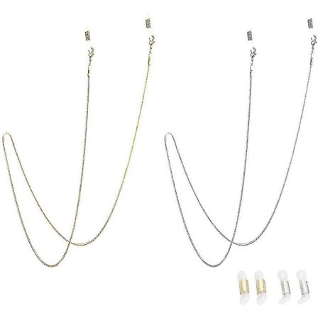 Pakke med 2 briller kjede solbriller kjede lesebriller briller stropper