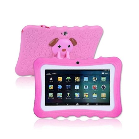 7" Barn Tablet Android Tablet PC 8 GB Rom 1024 * 600 Upplösning Wifi Barn Tablet PC, Rosa