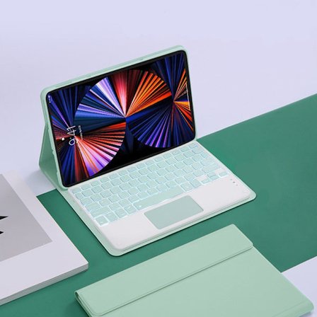 Bluetooth-tastaturdeksel for Lenovo Tab P12 12,7 tommer 2023 berøringsskjerm bakgrunnsbelyst modell