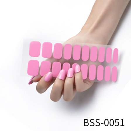 20 STK Semicured Nail Wraps Nail Gel Polish Strips BSS-0051