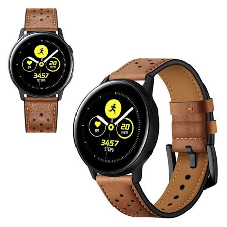 Samsung Galaxy Watch Active / Active 2 40 / 44 mm ægte læder Urrem - Brun