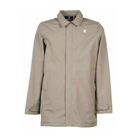 K-Way, Light Jackets Beige, Heren, Maat:M,stof