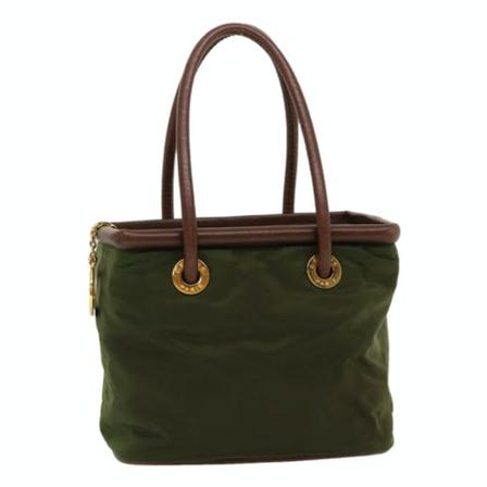 Celine Vintage, Pre-owned bag Groen, Dames, Maat:ONE Size,nylon