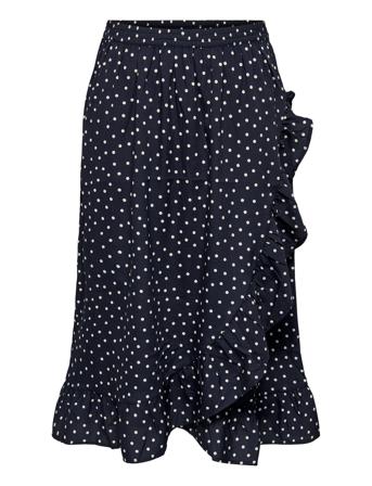 Onlolivia Long Wrap Skirt Wvn Noos Blue ONLY