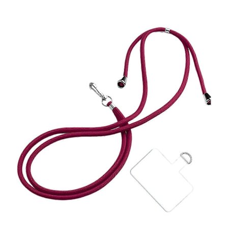 Telefonhalsband med märken Justerbar halsrem Nylonhalsband för de flesta smartphones Crossbody Axelhalsband mörkgrå-2025(h})