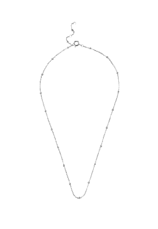 ENAMEL Copenhagen Bracelet, Beaded Chain Halsband Dam Silver 38 + 2 cm