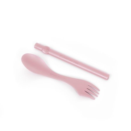 Light My Fire Spork n Straw Bio eating utensils Pink OneSize
