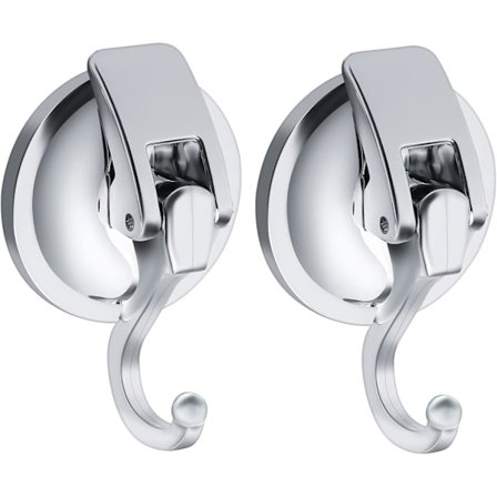 2 kpl imukuppikoukkuja, tyhjiöimukuppikoukkuja, tehokkaat painettavat irrotettavat raskaat koukut, joiden enimmäiskuorma on 5 kg