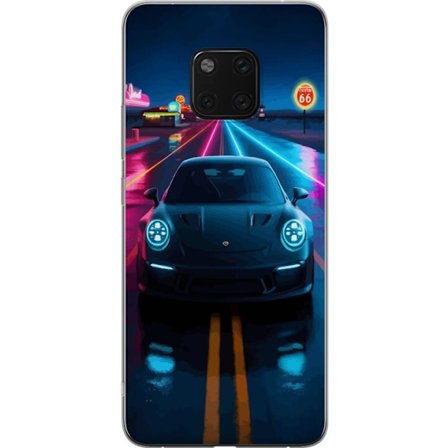 Kompatibel Mobilcover til Huawei Mate 20 Pro Sportsbil Neon Bil Racing Drift