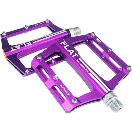 1 par halkfria pedaler i aluminium för mountainbike