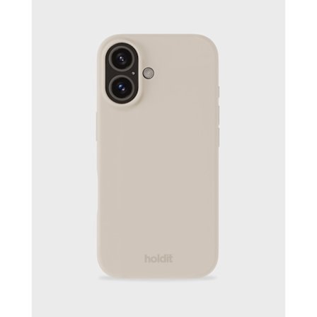 holdit iPhone 16 Mobilskal Silikon Ljusbeige