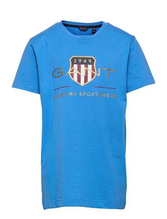Archive Shield Ss T-Shirt T-shirts Short-sleeved Blå GANT